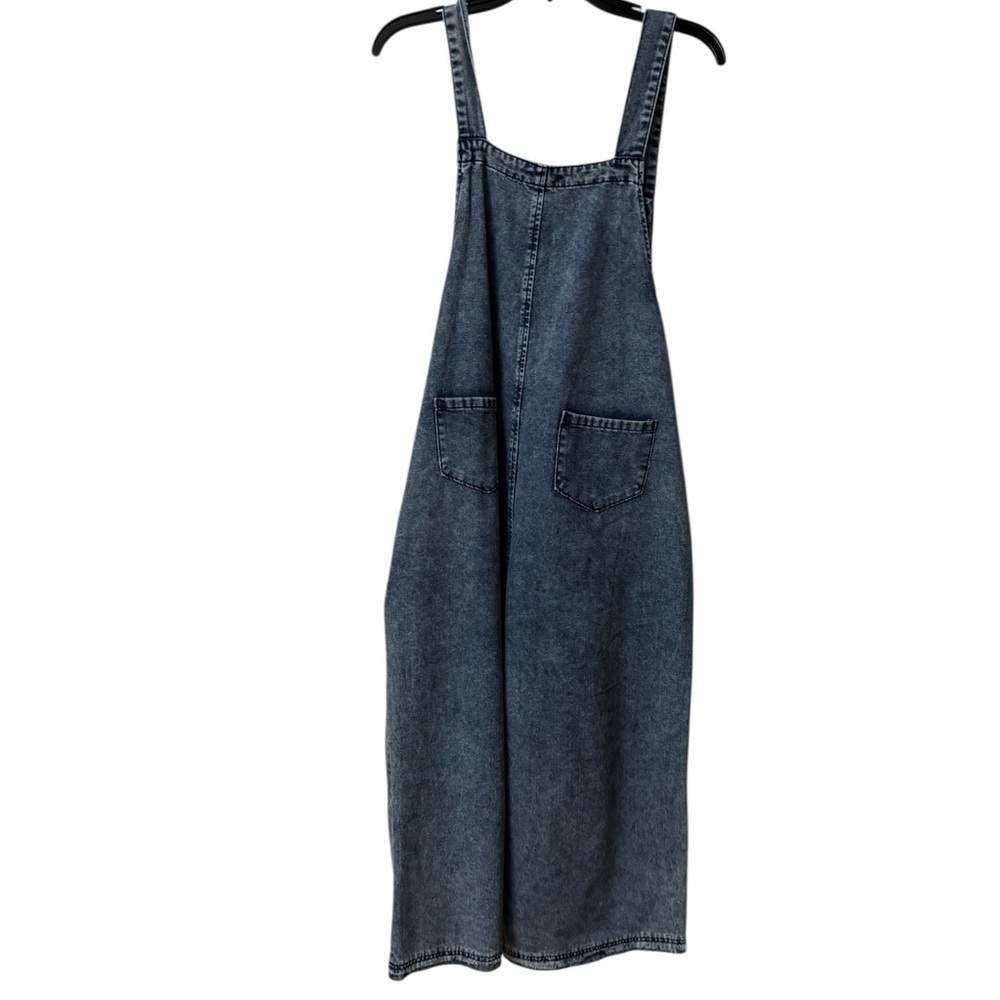 Easel Flower Patch Denim Patchwork Overalls NWT - image 6